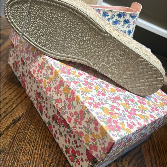 LoveShackFancy x Manebi Blue and Pink Floral Espadrilles NWT - Picture 4 of 5